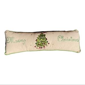 Christmas Linen-Blend Through Pillow